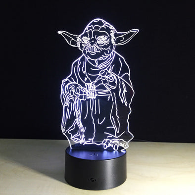 Master Yoda is 3D Lamp - Edrimi