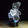 Teddy Bear 3D Lamp with 7 Colors Changing ! - Edrimi