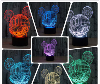 Mickey Mouse 3D lED Night Lamp - Edrimi