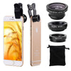 Universal 3 in 1 Clip Fish Eye Smartphone Camera Lens - Edrimi