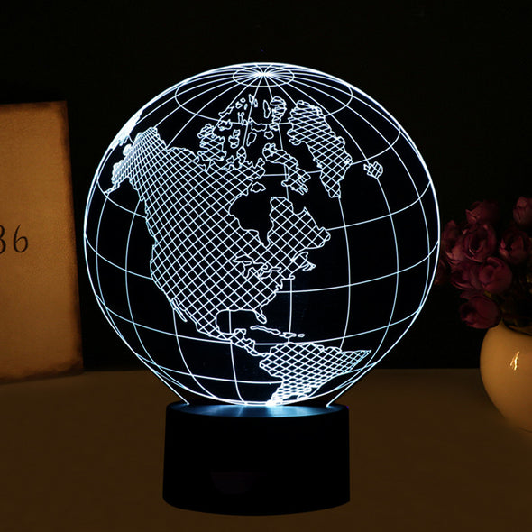 America 3D Lamp, - Edrimi