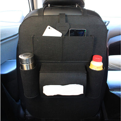 Black Vehicle Multi-Pocket Back Seat - Edrimi