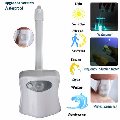 Night Toilet 3D LED lamp , Battery Operated - Edrimi